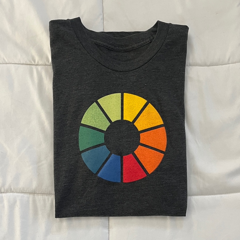 American Apparel Litmus Tech Graphic Tee - Black & Gray Small